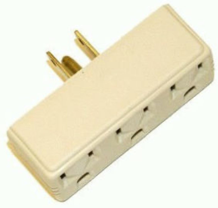Go green three outlet adapter