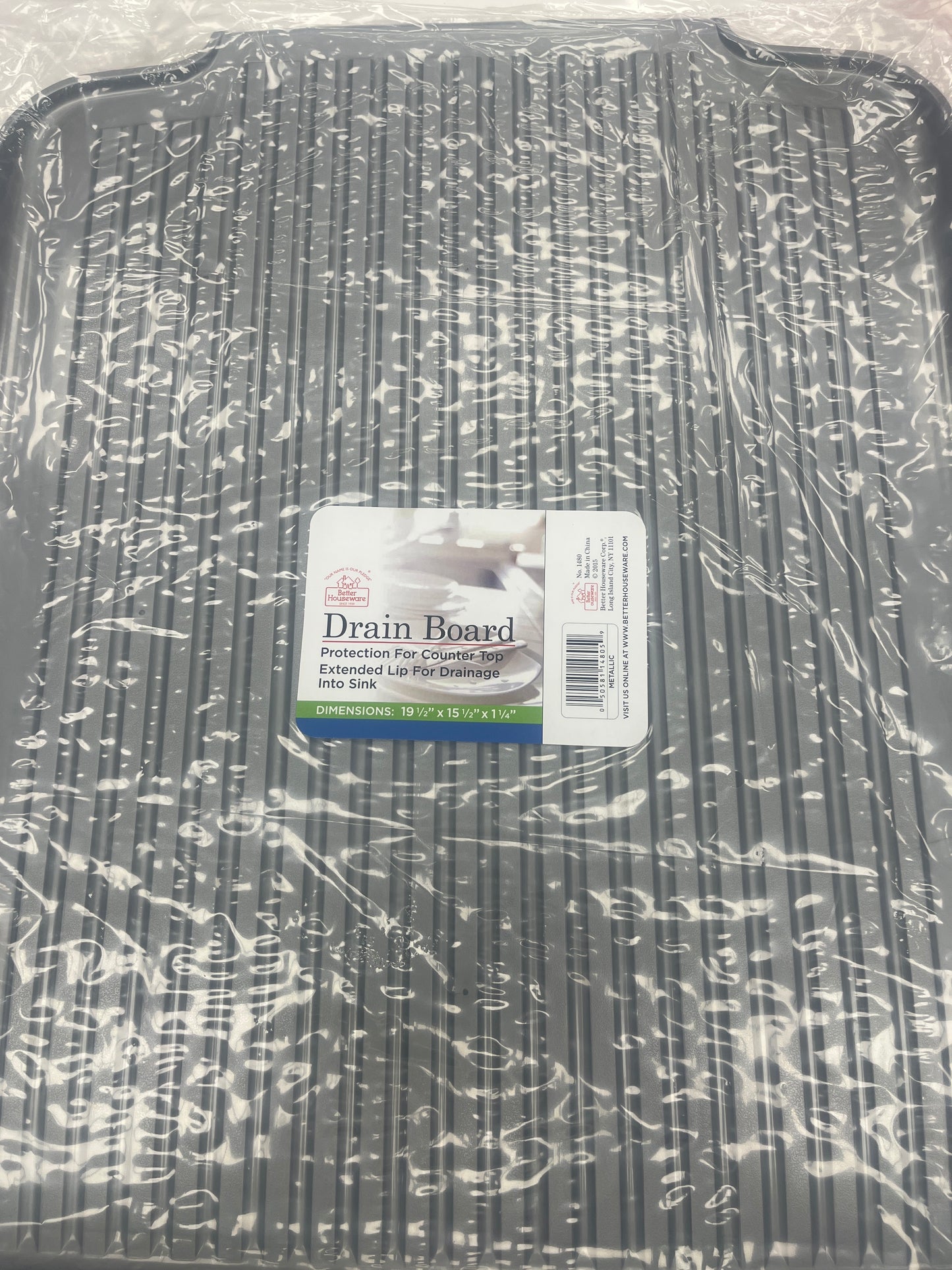 19"x15" Drain Board Metallic