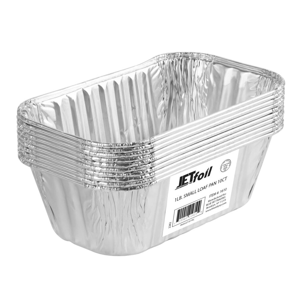 Loaf 1Lb. Aluminum Pans (10 Count)