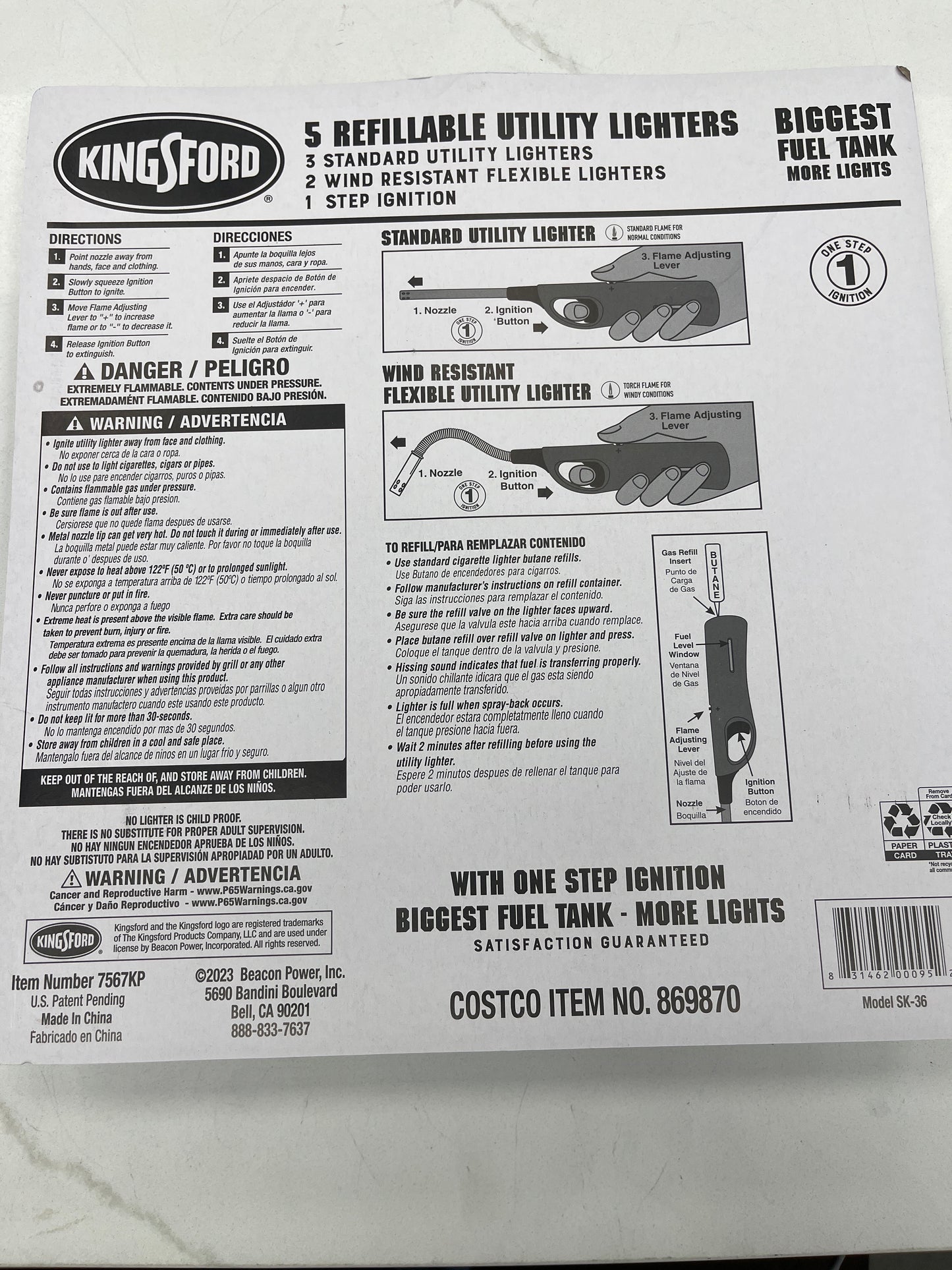 Kingsford 5 Lighters