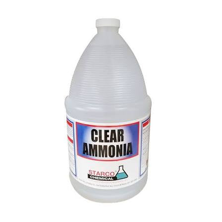 Clear ammonia gallon