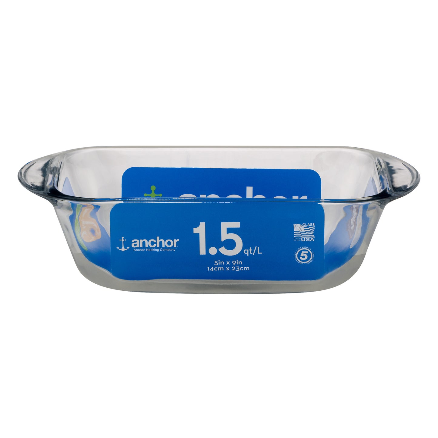 9x5 Anchor Hocking glass loaf pan