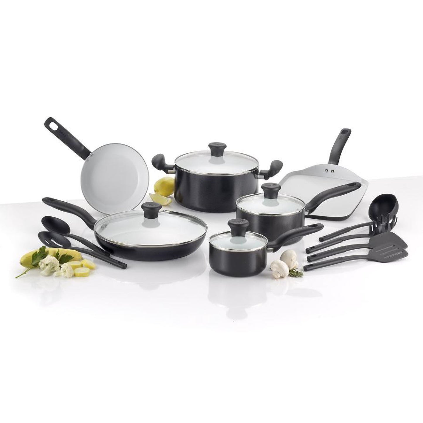 T Fal 16pc Set Ceramic