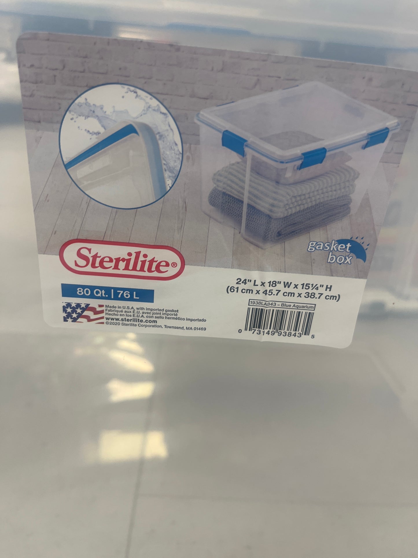 Sterilite Gasket Box 80Qt