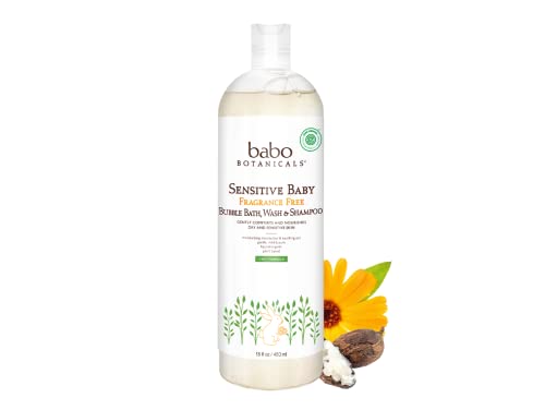 Babo sensitive, baby fragrance free bubble bath wash