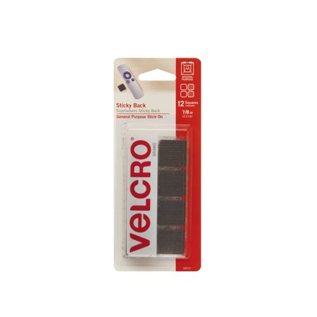 Velcro Sticky SQ Black 7/8"