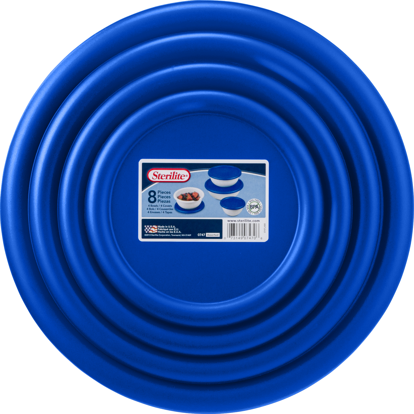 Sterilite 8pc Plastic Bowls