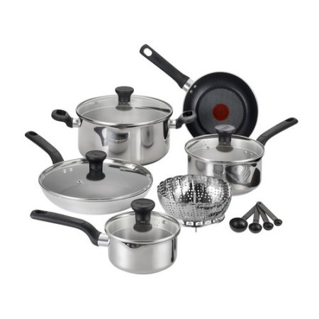 T Fal 14pc Set SS