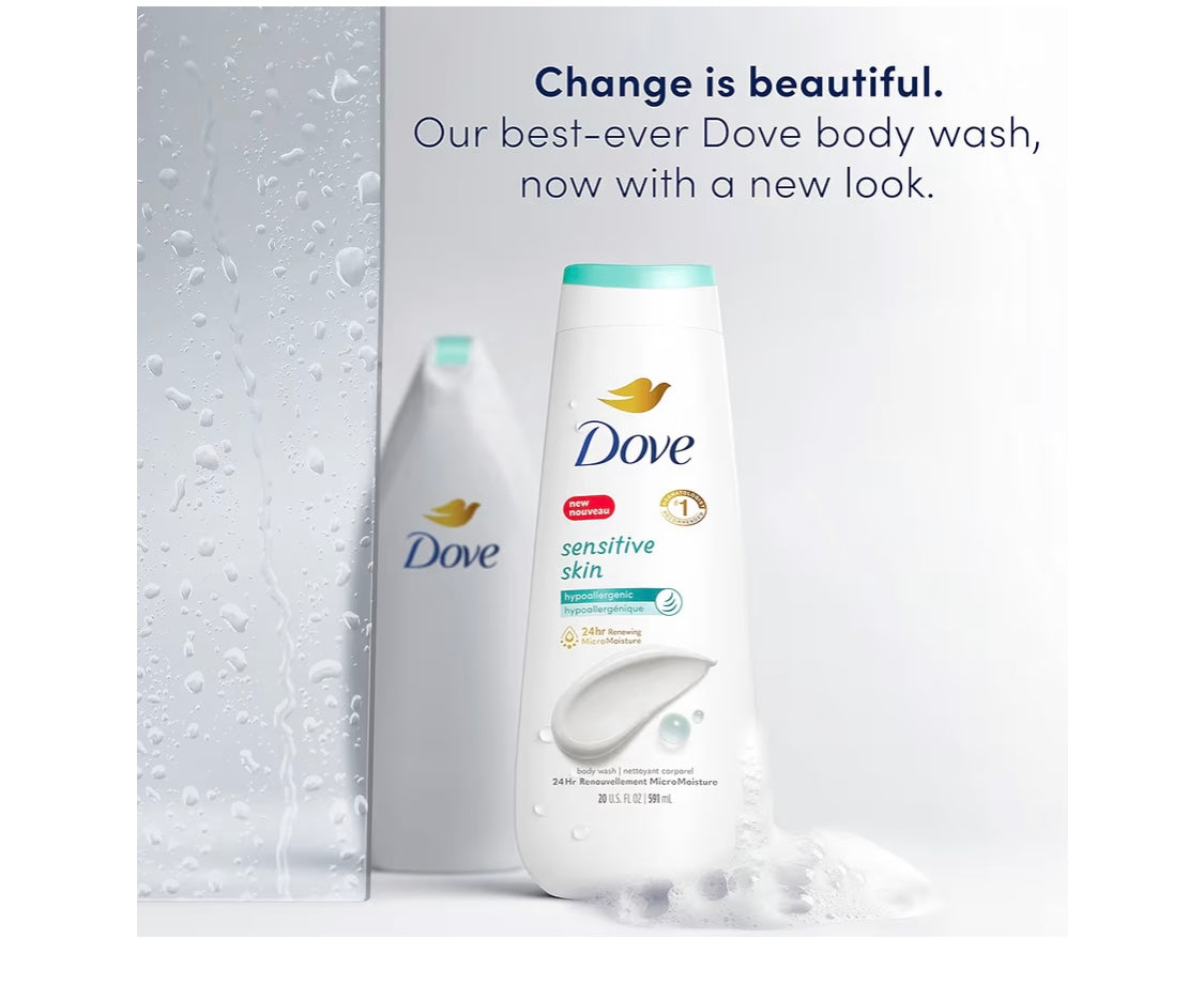 Dove sensitive skin Body Wash 23oz 