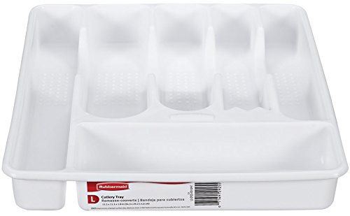 RM Large Cutlery Tray White