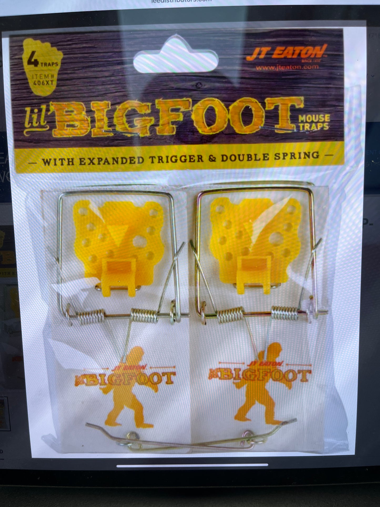 Bigfoot mouse trap wood 4pk
