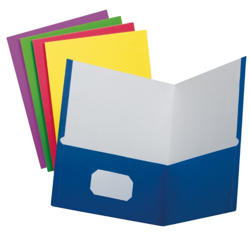 2 Pocket Paper Folder No/Hole
