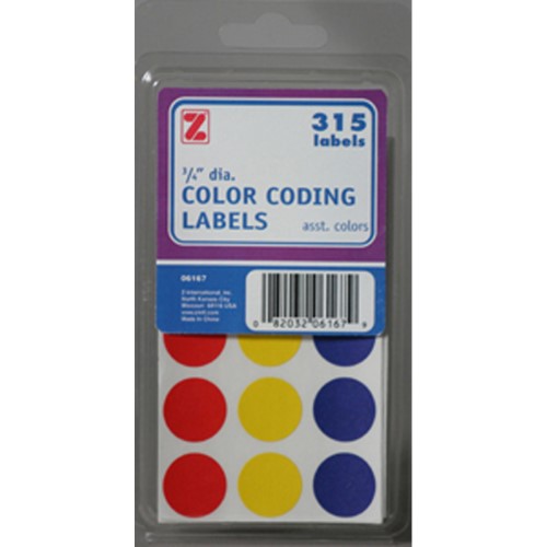 Color Coding Labels 3/4"