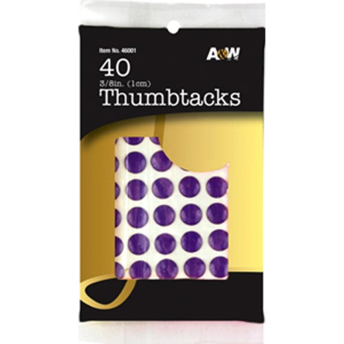 Thumbtacks 3/8" 40pc