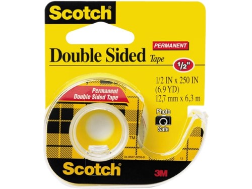 Double Sided Tape 1/2" 6.9YD