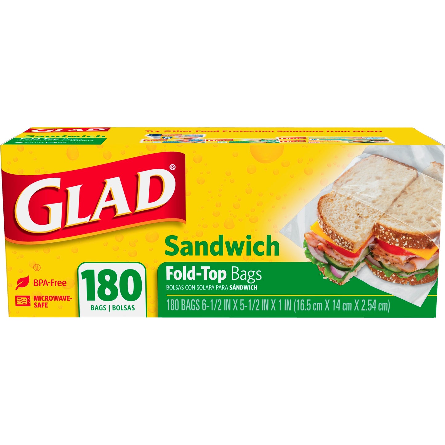 Glad Sandwich fold top 180