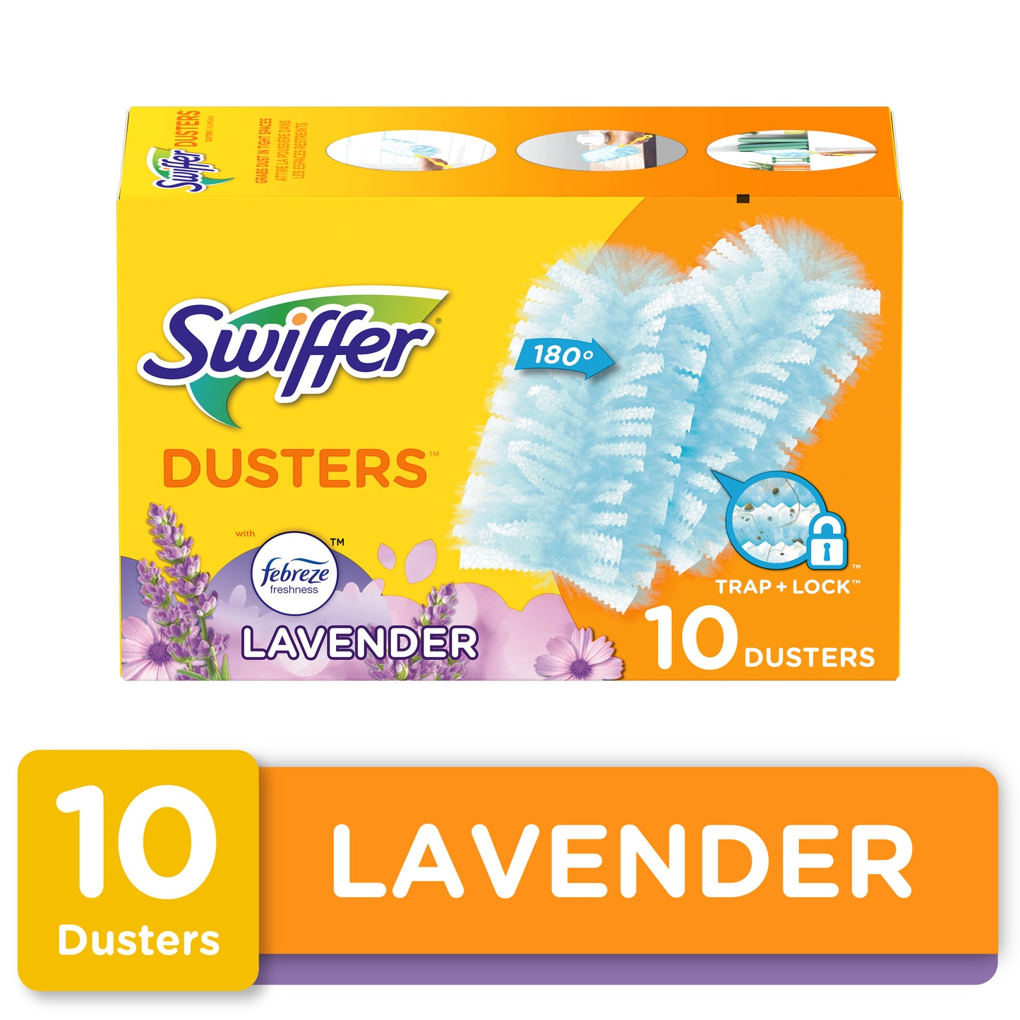 Swiffer Dusters Refill for Cleaning Feather & Microfiber Duster Alternative Lavender - 10ct