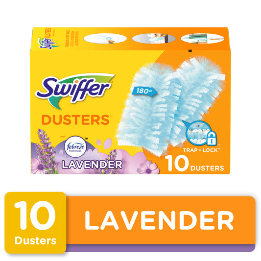 Swiffer Dusters Refill for Cleaning Feather & Microfiber Duster Alternative Lavender - 10ct