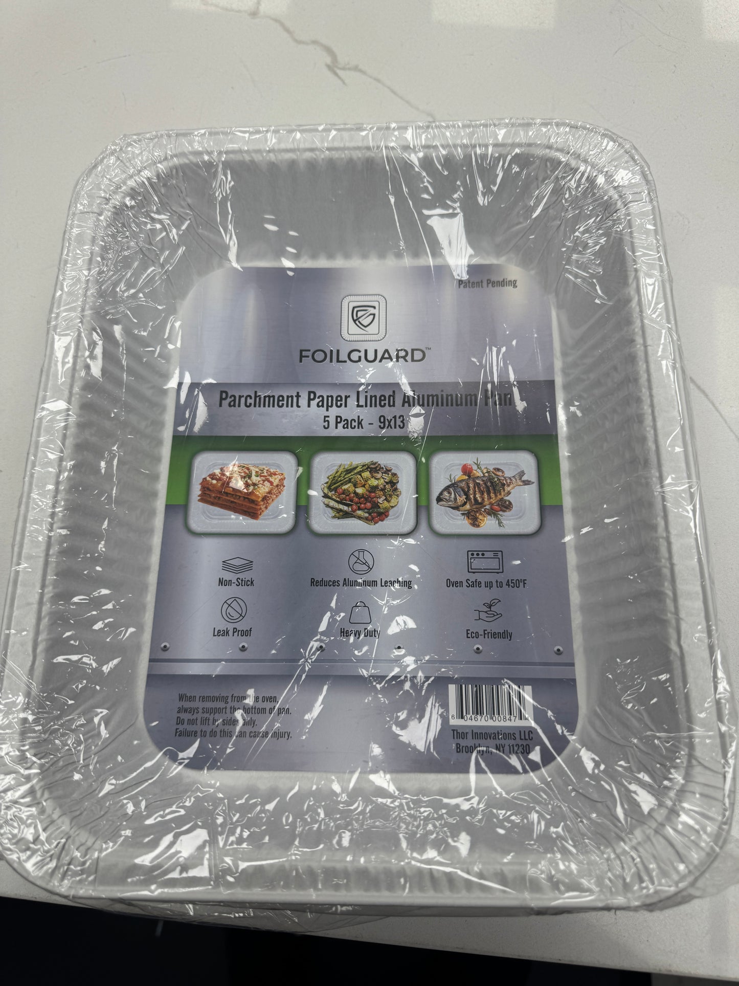 9x13 Tins with parchment paper Lined 5pk