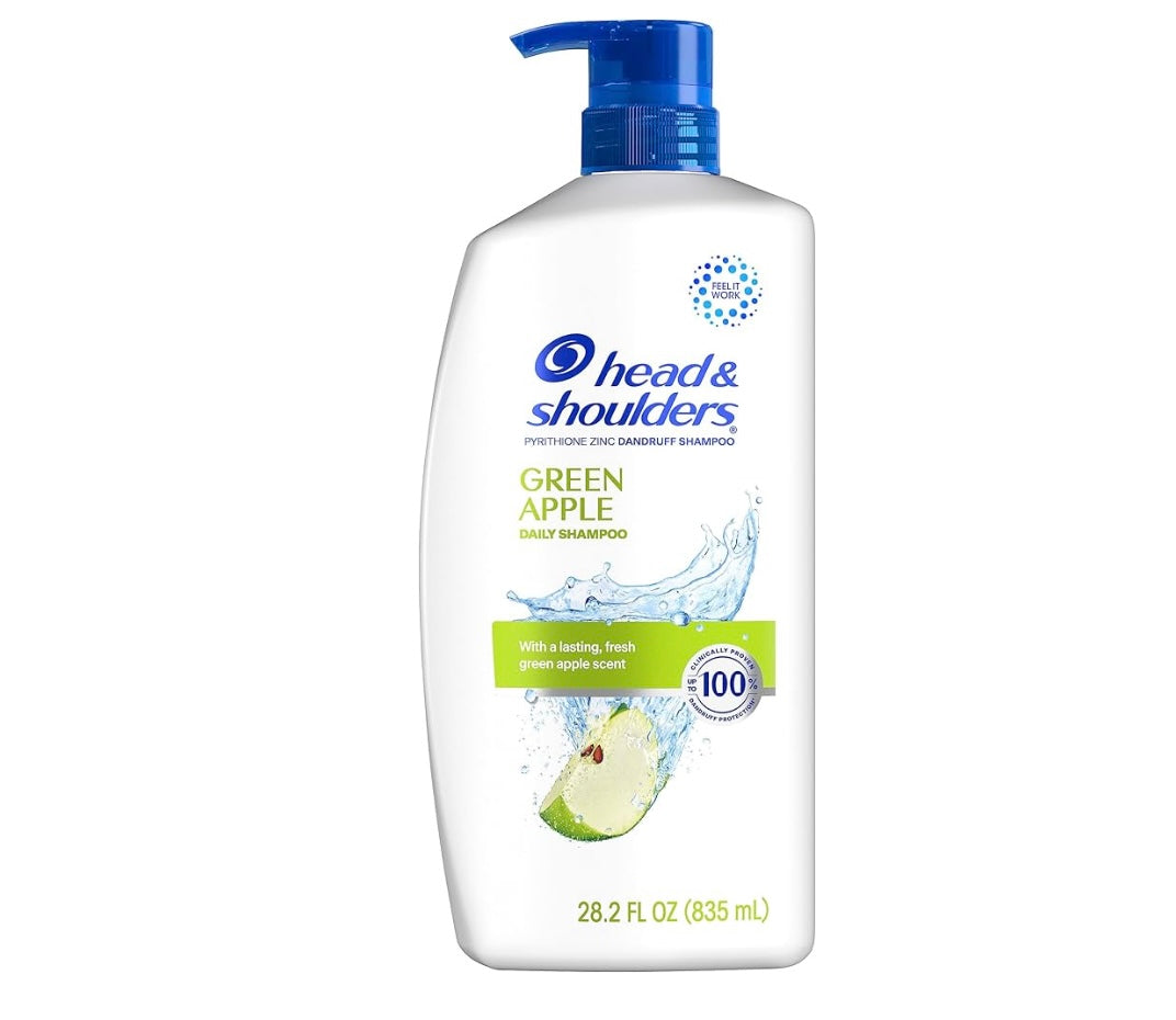 Head & shoulders shampoo green apple pump 28oz