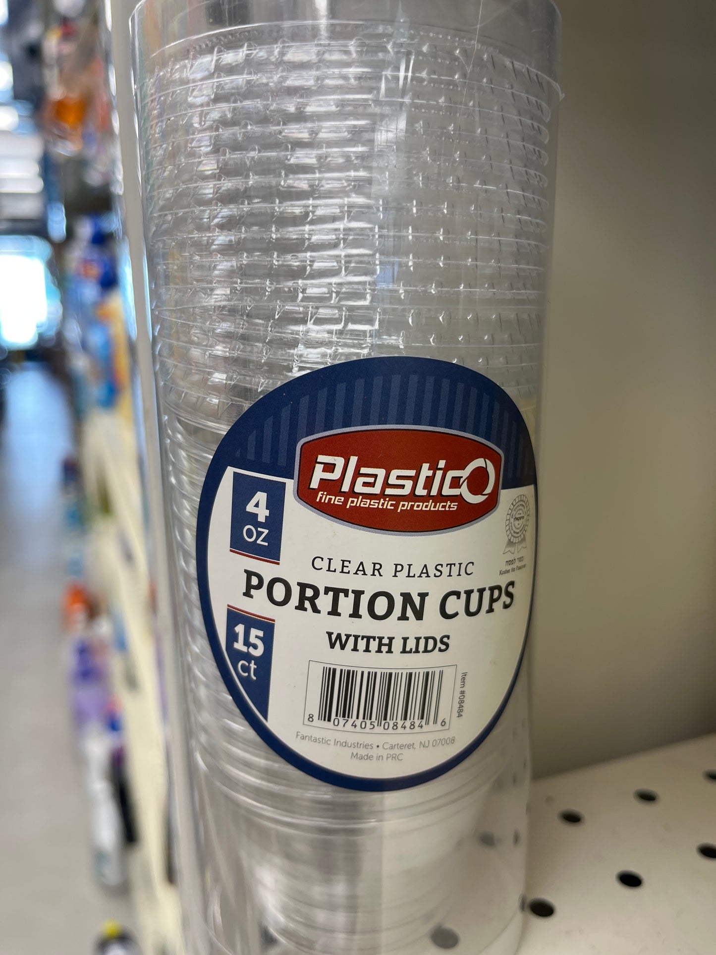 4 ounce clear plastic portion cups with lids