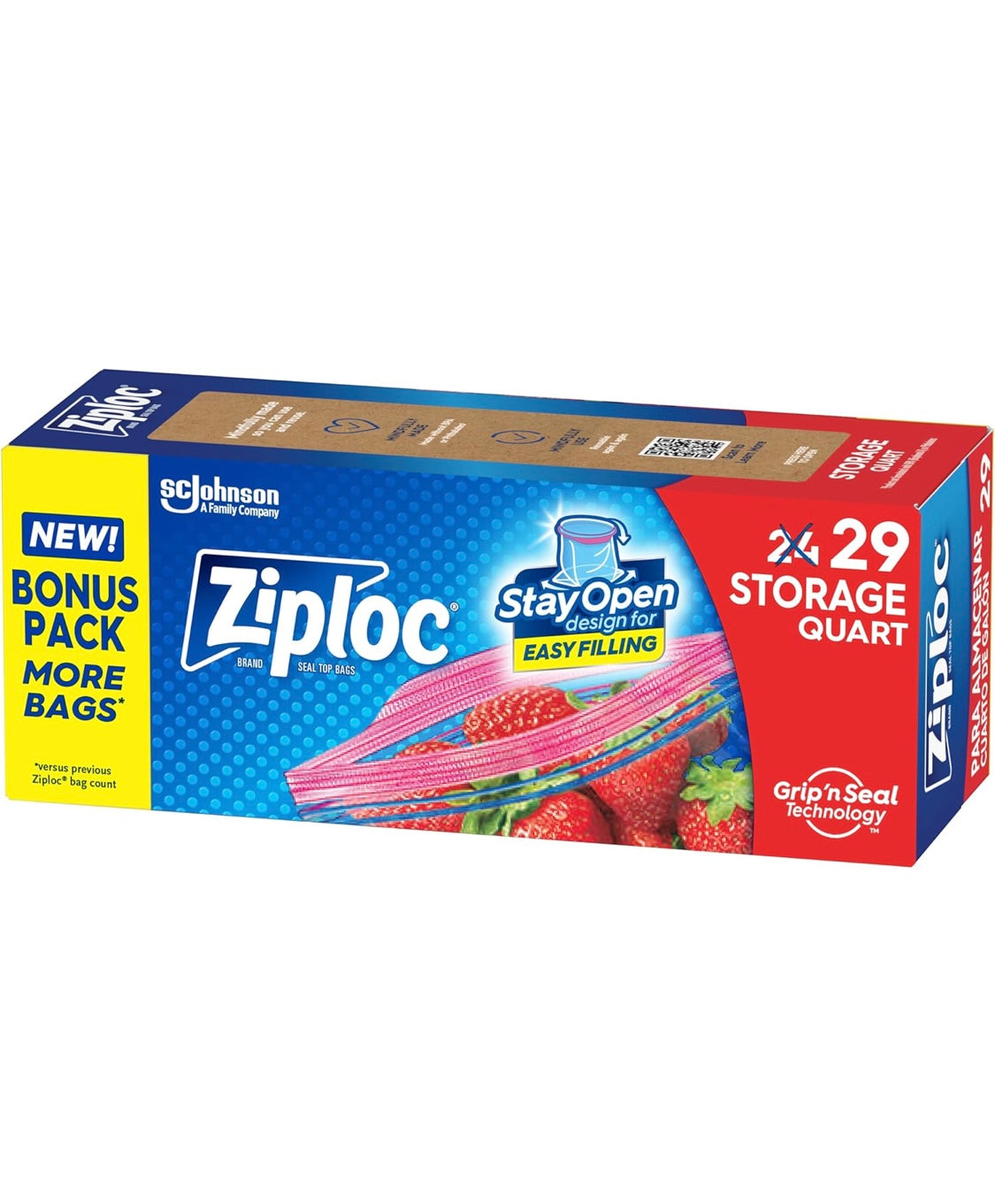 Ziplock Quart bags 29 count