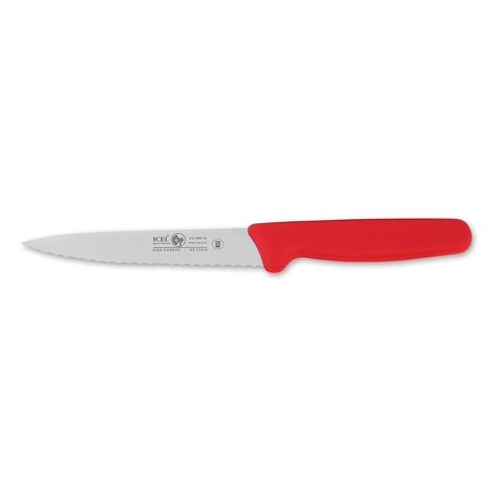 Icel red knife serrated