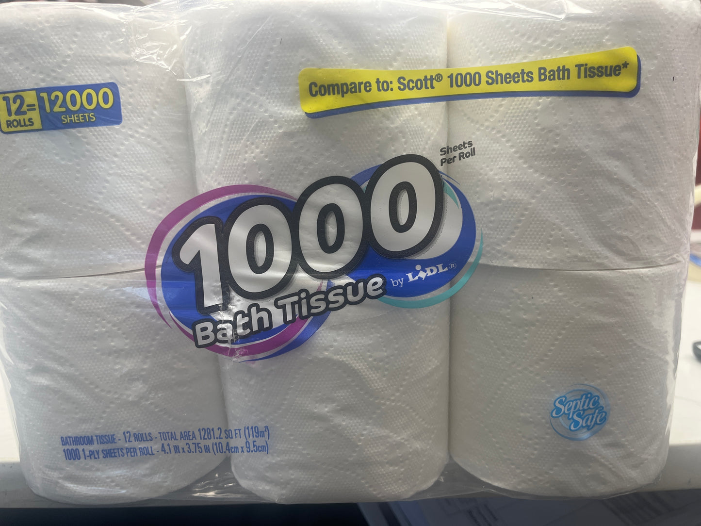 1000 bath tissues toilet paper