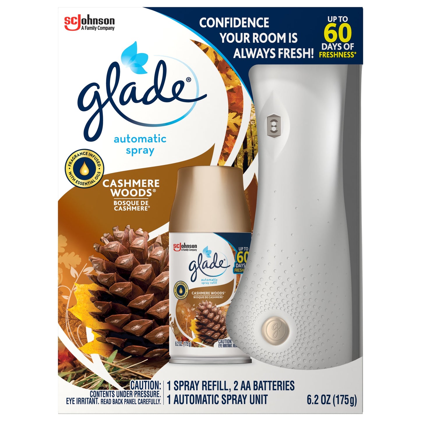 Glade automatic spray, wood scent