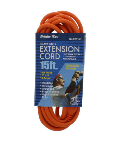 15ft H/D Extension Cord 16/3A