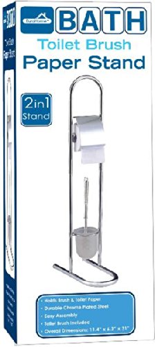 Bath toilet brush paper stand
