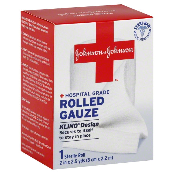 J&J Rolled Gauze 2.5yrd