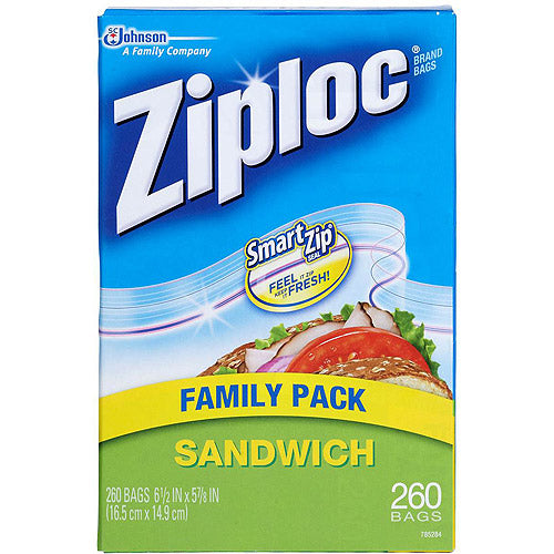 Ziploc Sanwich 260 Bags