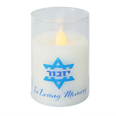 LED Memorial Glass Candle