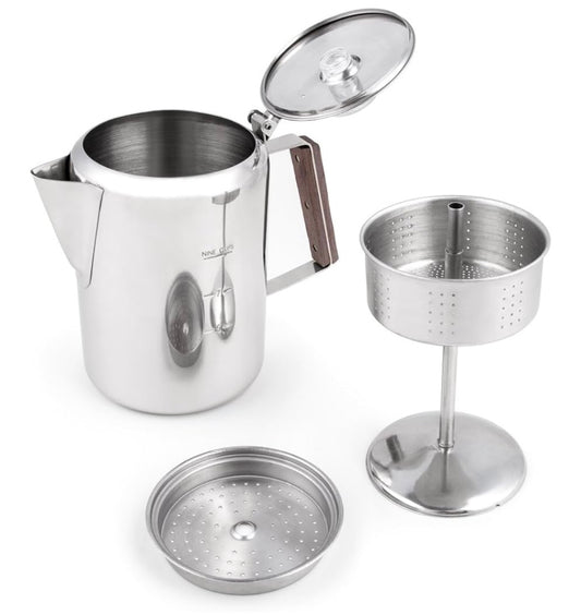 TOPS Stove Top percolator stainless steel 9 cups