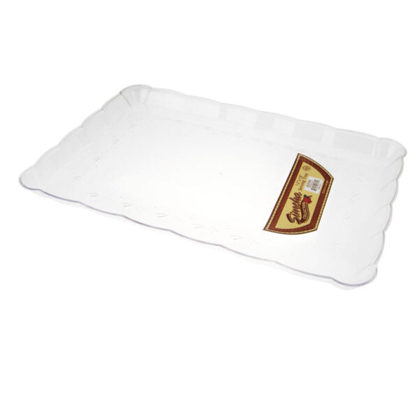 Scalloped Clear 12″ X 18″ Tray