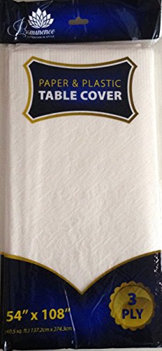 Table cover 54x108 white