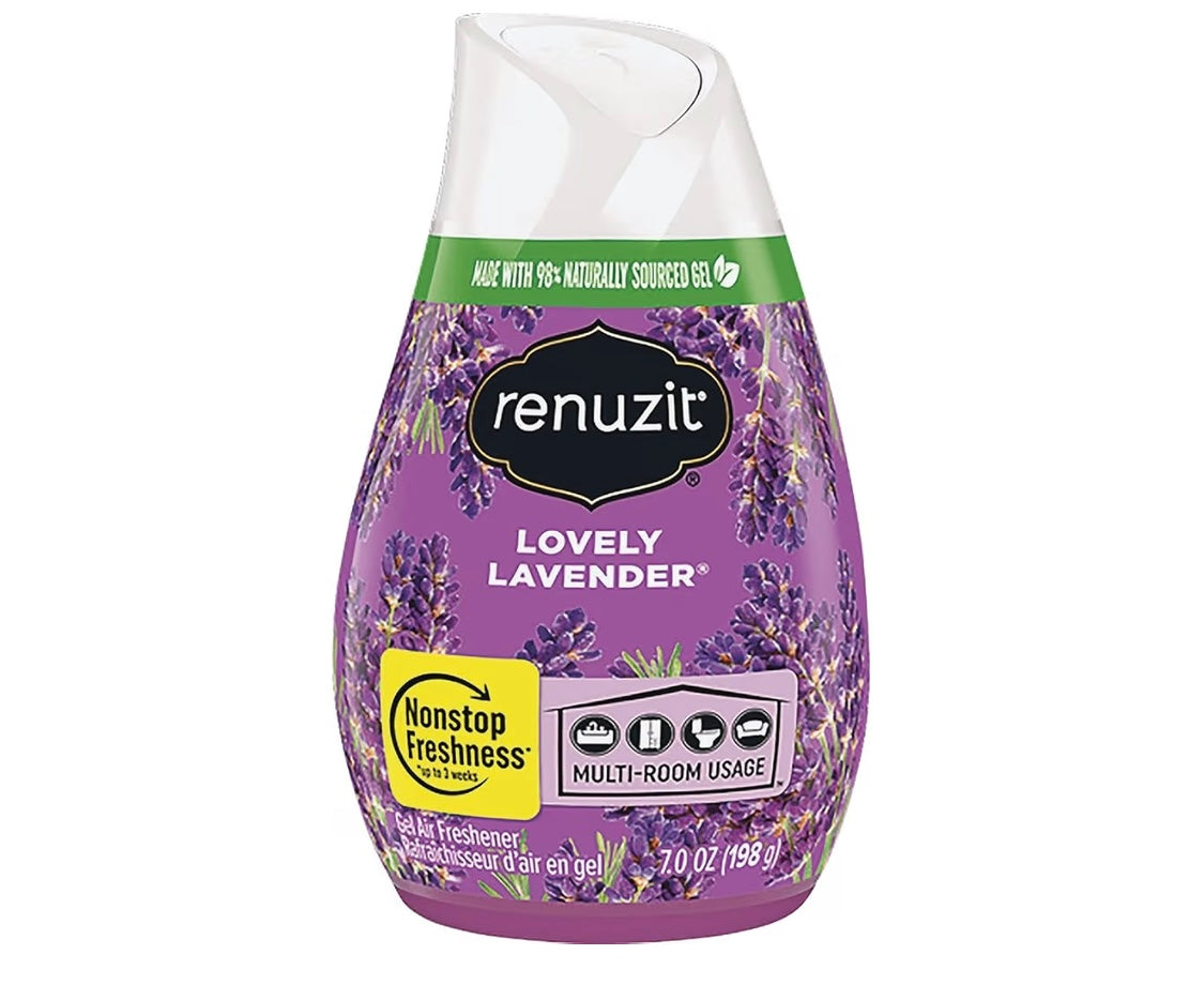 Renuzit, Lovely Lavender Gel Air Freshener, 7 Ounce
