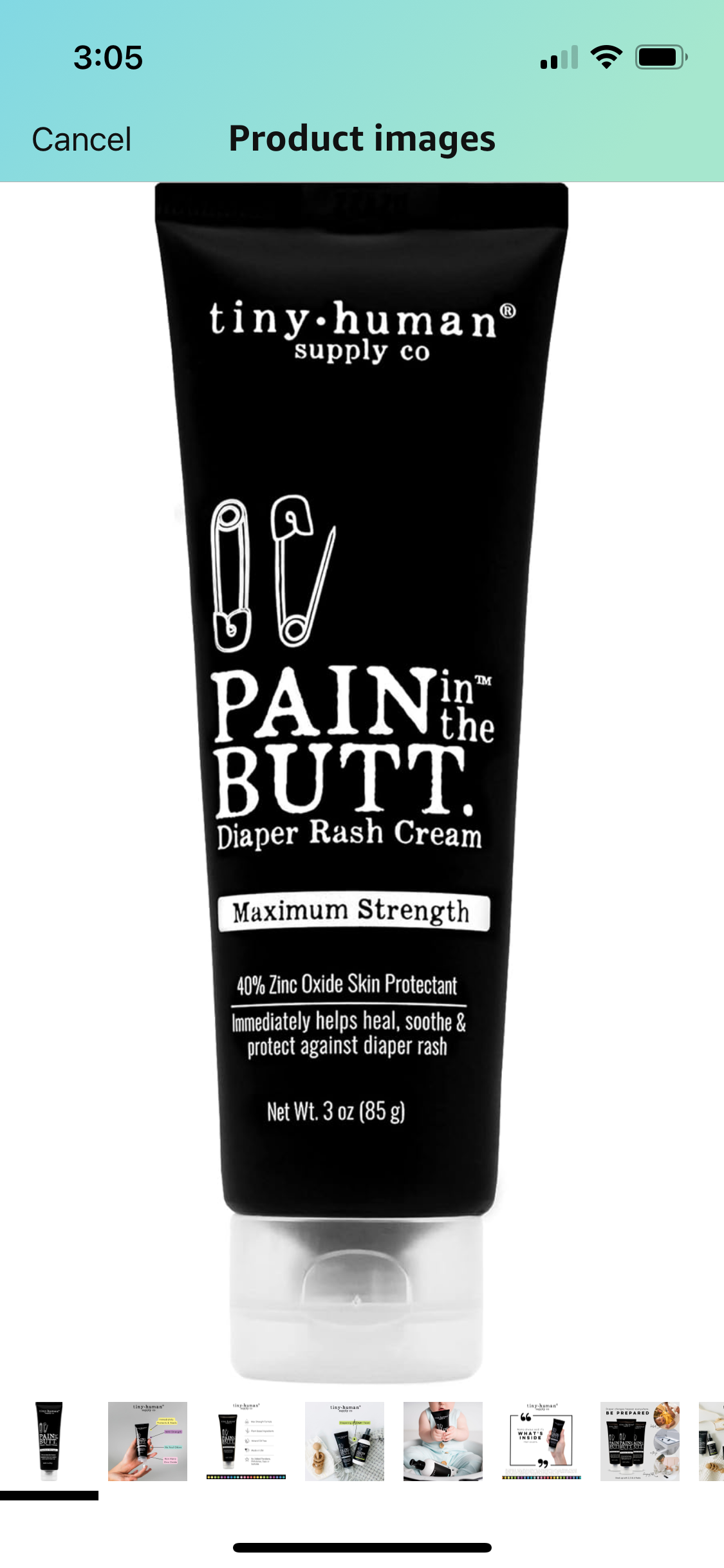 Tiny human pain in the butt diaper rash