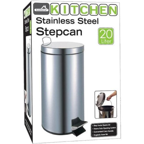 Stainless steel step can 20 Liter