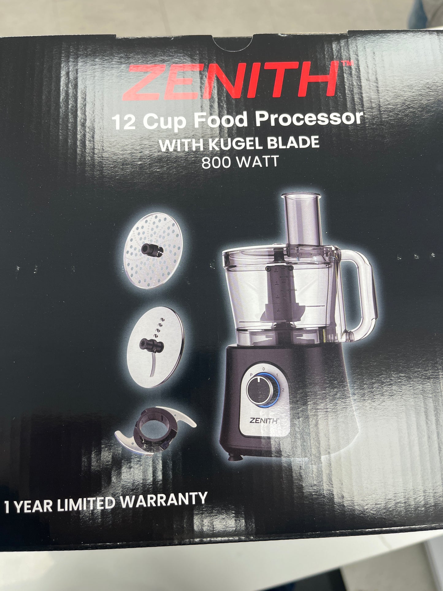 Zenith 12 cup food processor with Kugel Blade
