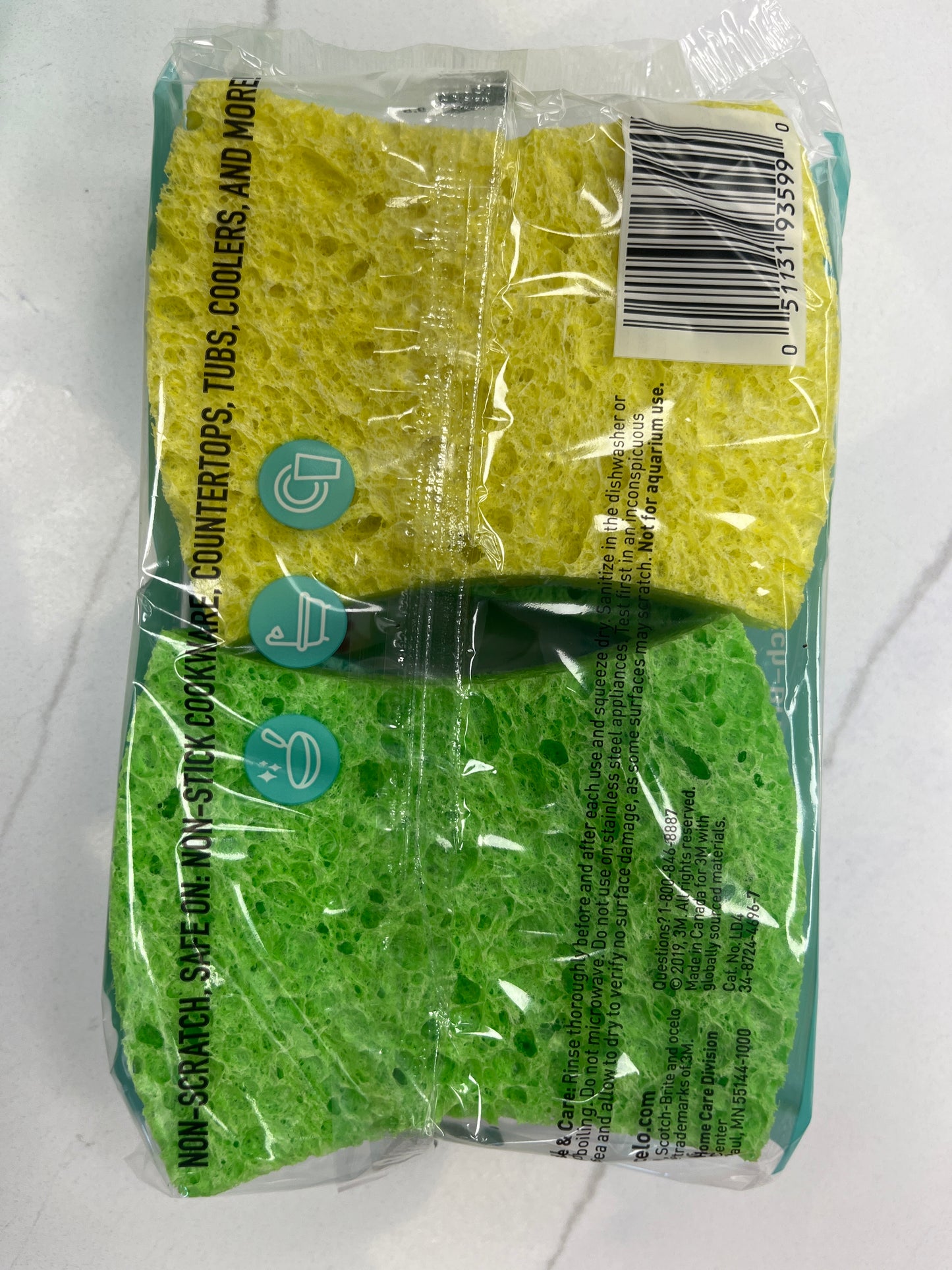 Aucello every day 4pk scrub sponges