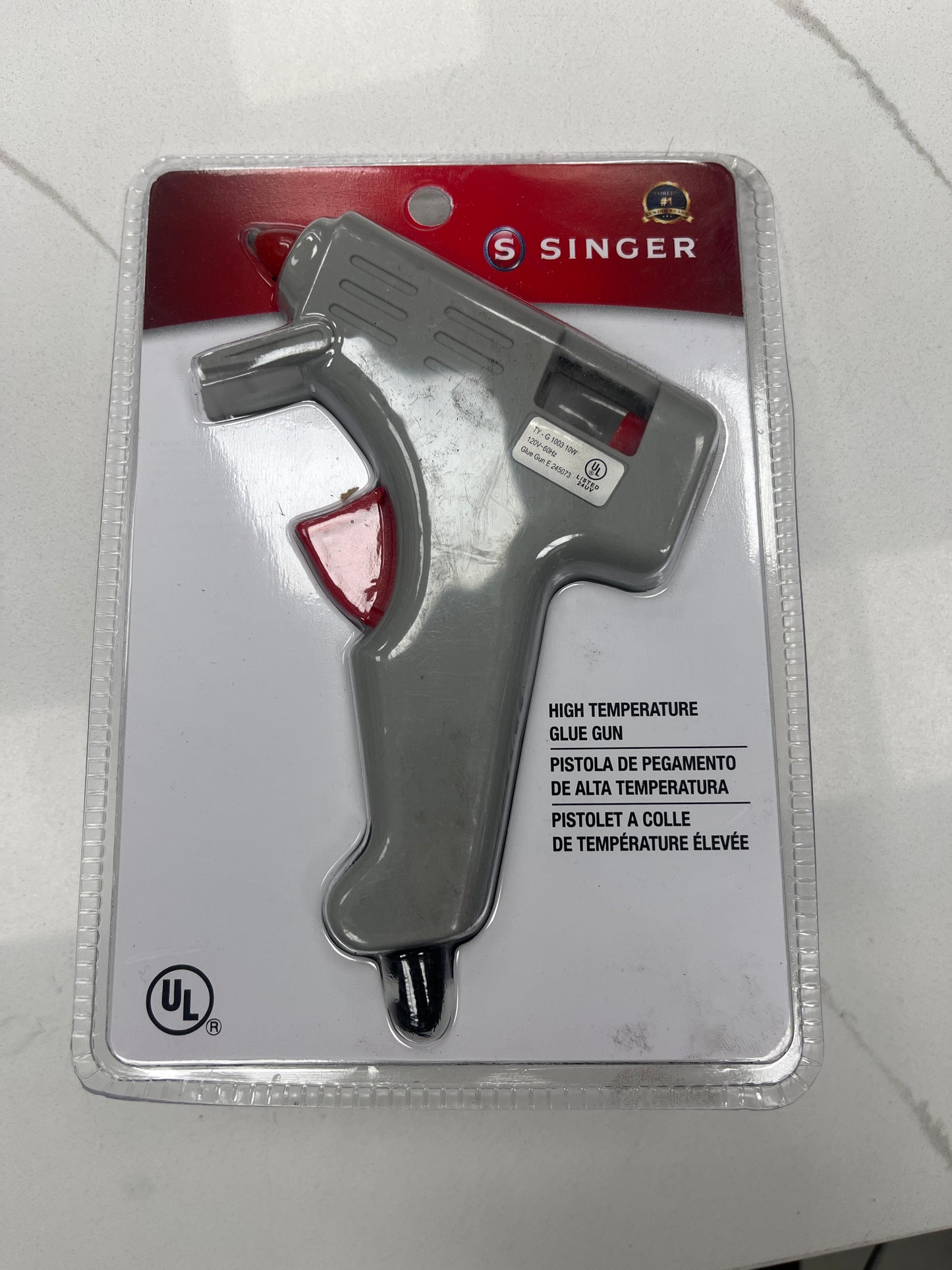 Singer, high temperature glue gun