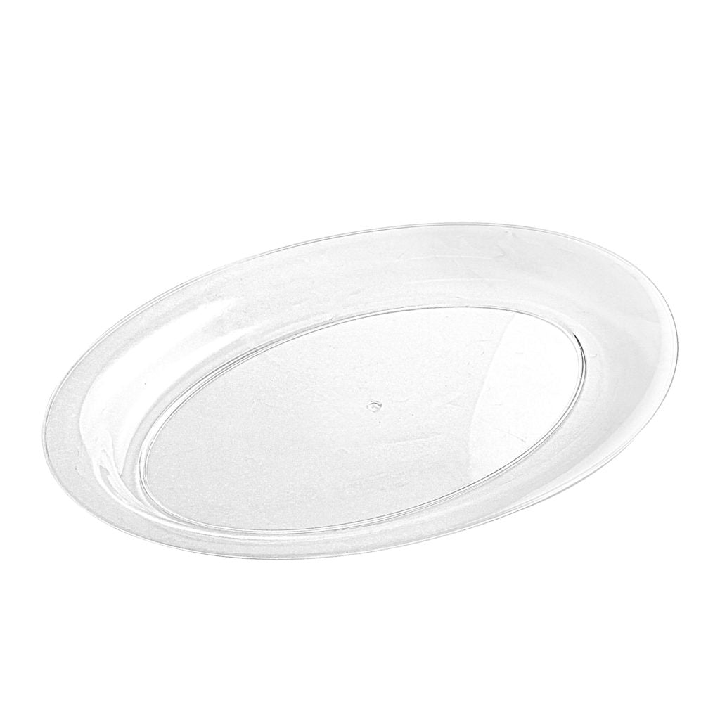 Oval Serving Tray Clear