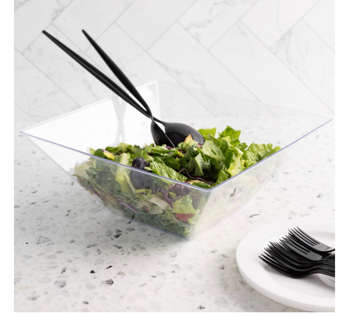 Square Clear Serving Bowl