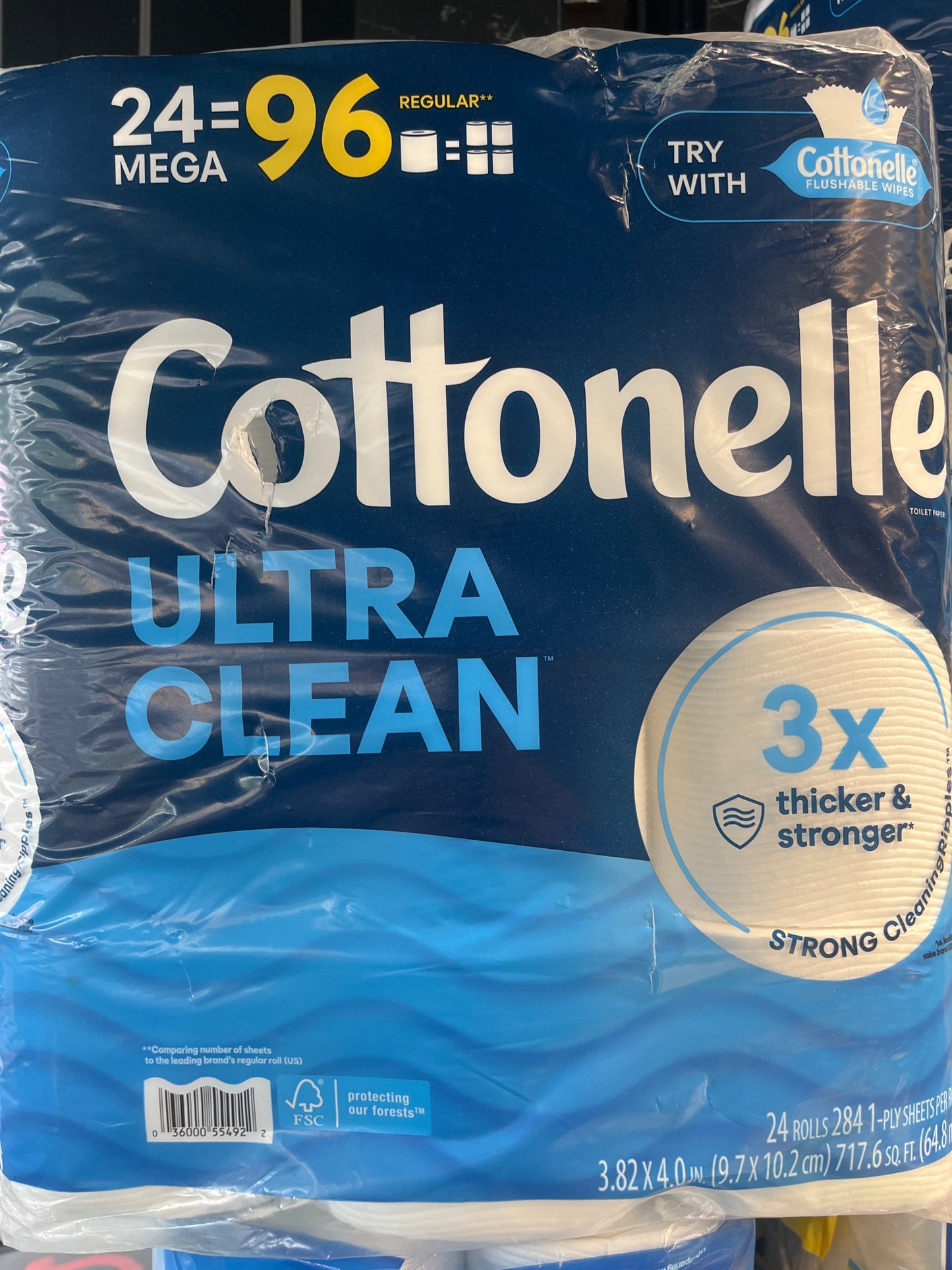 Cottonelle toilet paper 24=96 Mega