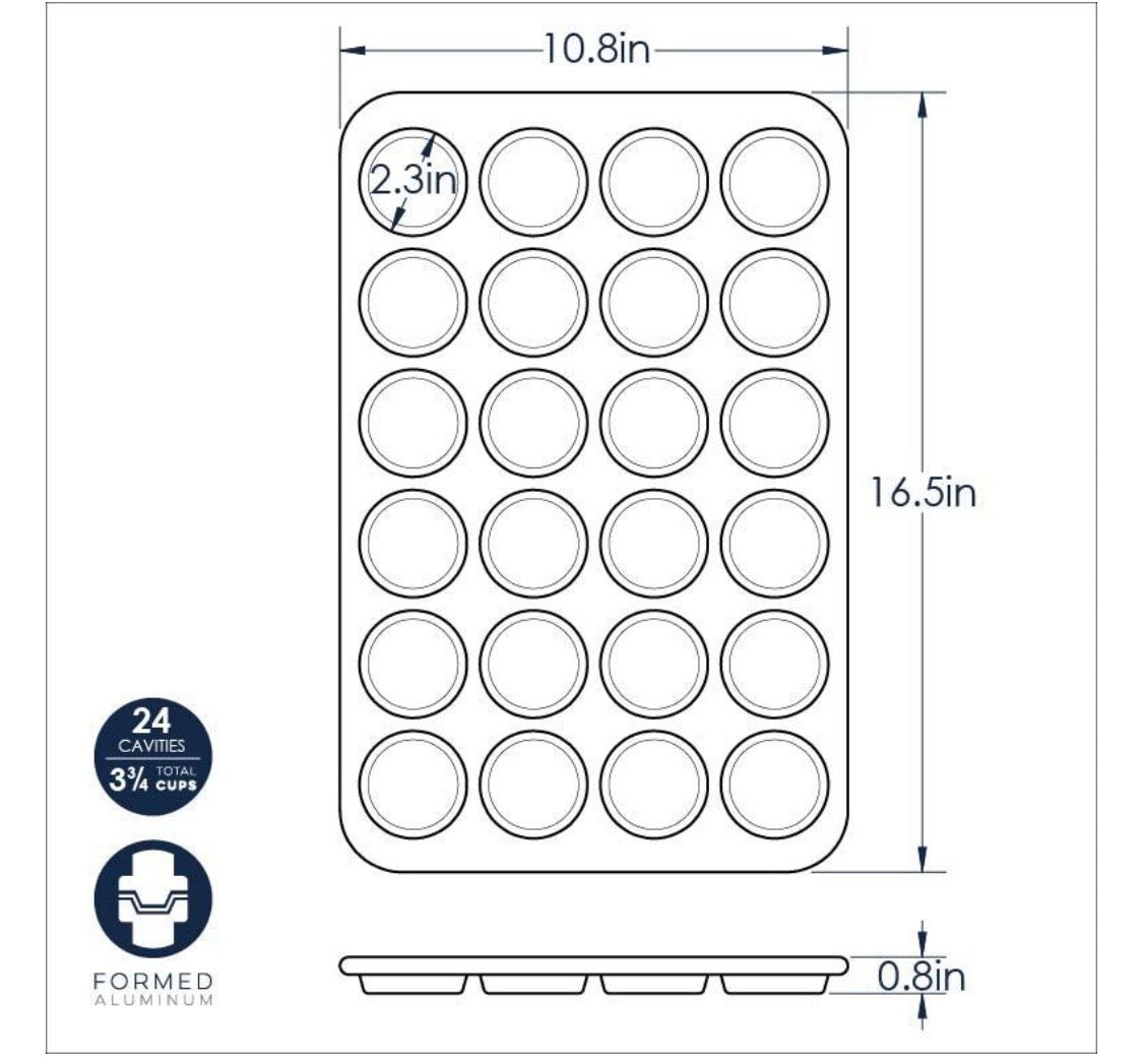 Naturals® 24 Cavity Petite Muffin Pan