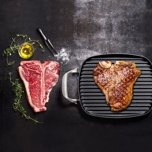 Steak Panini cast-iron skillet