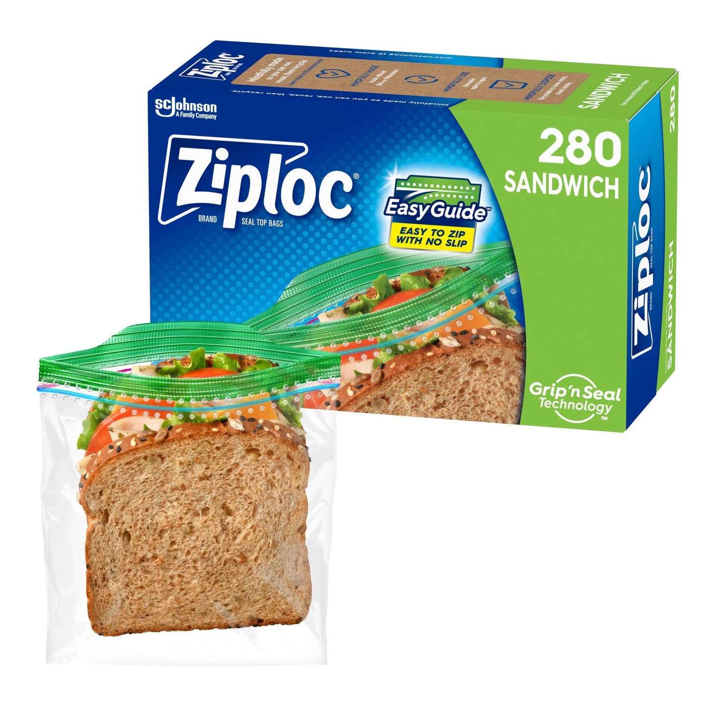 Ziplock sandwich Bags mega pack 280 count