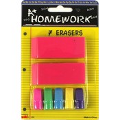 7 Erasers Home Work